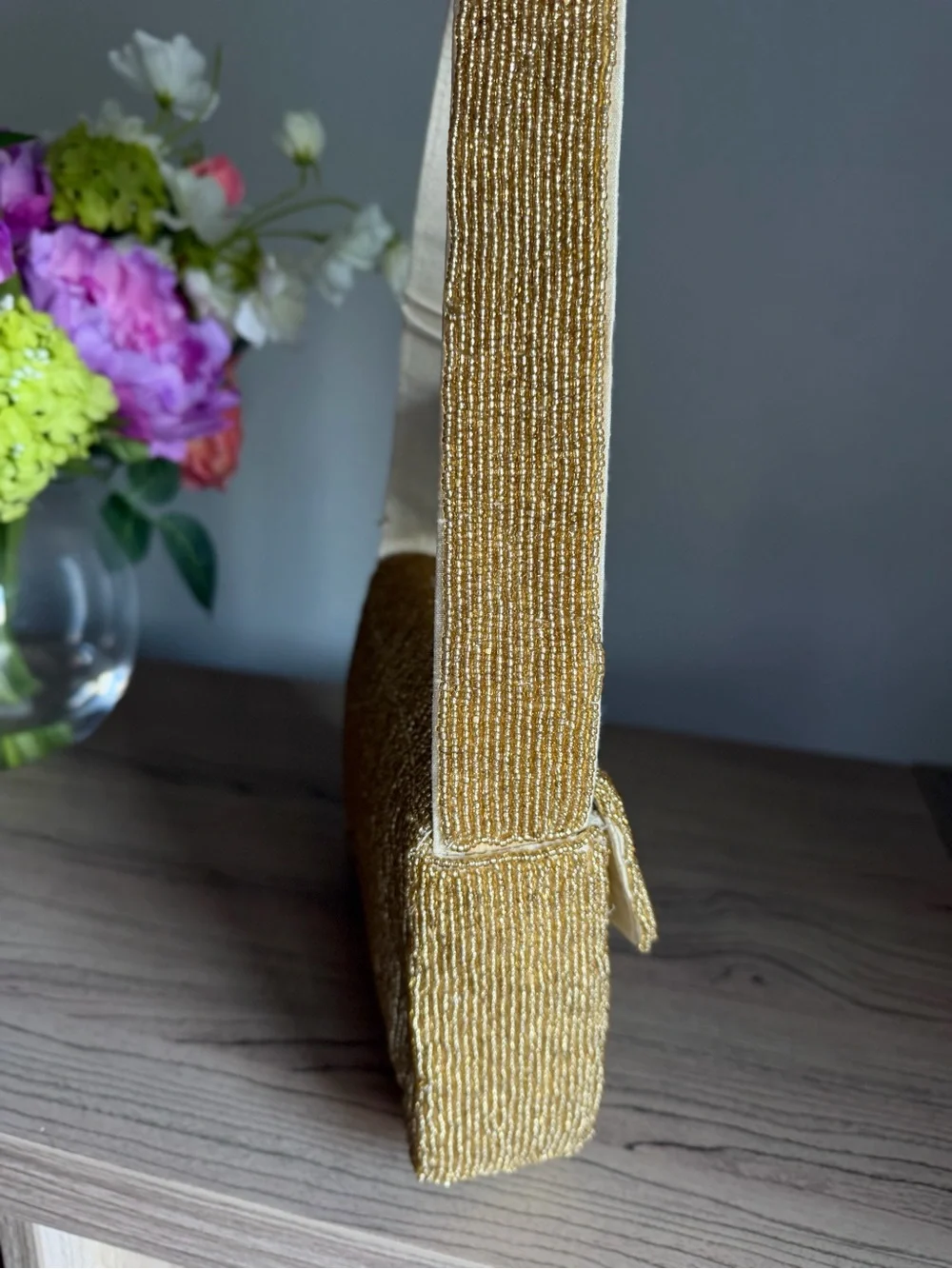 TikTok Viral Sol Mer Pumpkin Spice Latte coffee fall autumn leaves Beaded Bag